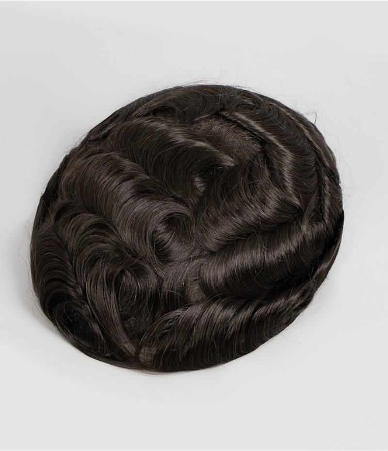 #1B men hair toupee​